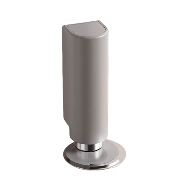 Bewildely Topes magnéticos extensibles para puertas, silenciosos, sin necesidad de taladrar, con cuña, ideales para habitaciones, dormitorios, Decoración del hogar gris