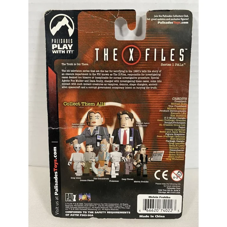 The X Files Melvin Frohike Series One Palz mini Action Figure
