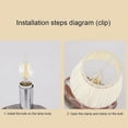 thumbnail image 4 of Lot de 6 abat-jours modernes et simples en tissu pour lustre, luminaire mural, 4 of 4