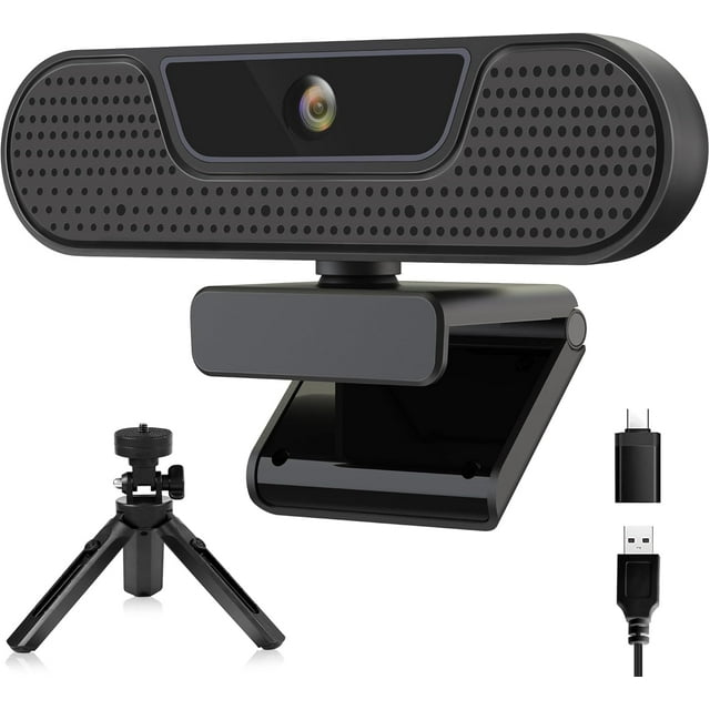 2K Webcam with Lights, HD Webcam for PC, 2K@60FPS Web cam with Microphone, 65° FOV, Autofocus, Noise Cancellation, Privacy Cover, Web Camera for Computer/Laptop, USB Streaming Computer Camera