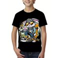 thumbnail image 1 of T-shirt à Col Rond pour Garçons avec Imprimé de Lapin de Pâques, Planche à Roulettes et Œufs - Cool, Léger et Confortable / T-Shirt d'Été Décontracté Lavable en Machine pour Occasions Festives, Vêtements/graphique Vibrant pour Garçons, 1 of 5