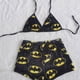 thumbnail image 3 of Conjunto de pijamas de mujer de comercio exterior, pijamas informales de dibujos animados, tirantes divididos, ropa interior sexy de felpa ajustable para verano, 3 of 5