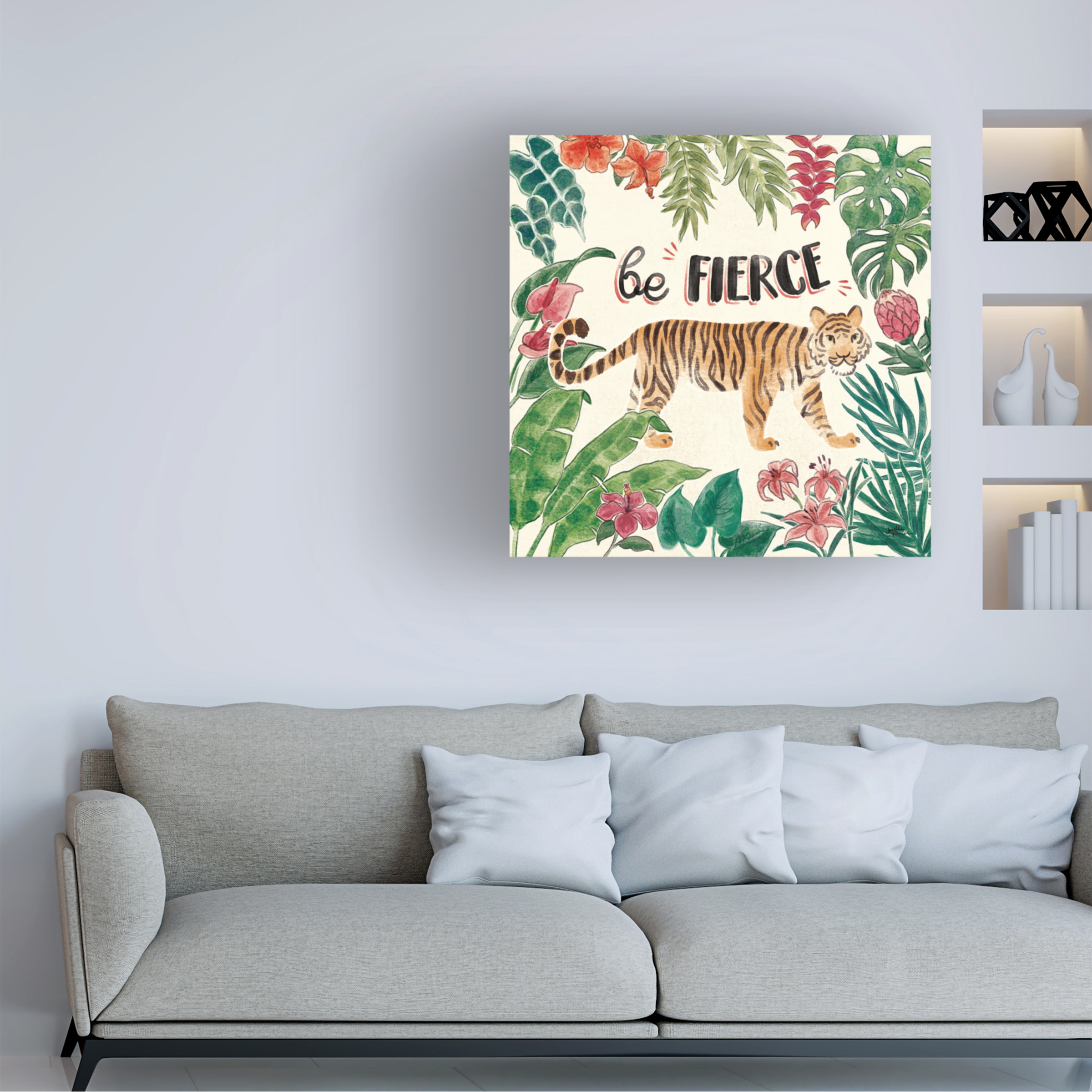 Trademark Fine Art 'Jungle Vibes II' Canvas Art by Janelle Penner