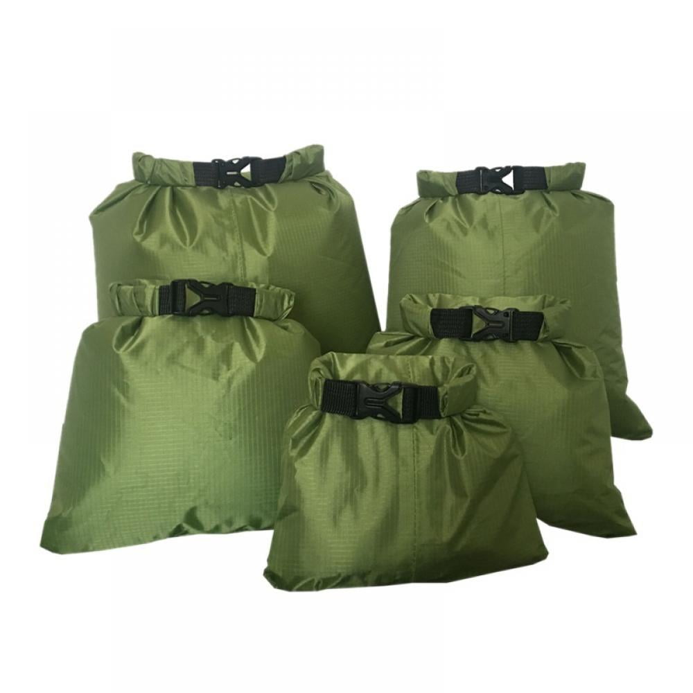 5Pcs Set Waterproof Dry Bag Storage Pouch Outdoor Beach Sack for Travel Rafting 