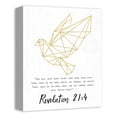 thumbnail image 2 of Creative Products Golden Geometric Dove With Bible Verse Revelation 11 x 14 Canvas Wall Art, 2 of 4