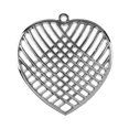 thumbnail image 2 of John Bead Beadwork Findings 12pcs Silver Jewelry Findings Pendants | Crossed Heart (4pcs x Pack of 3), 2 of 7