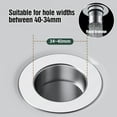 thumbnail image 3 of Bathroom Sink Stopper Hair Catcher, Bathroom Sink Drain Strainer, Pop Up Sink Drain Filter with Removable Stainless Steel Filter Basket Hair Catcher for US Bathroom Sink Stopper Replacement, 3 of 8