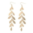 thumbnail image 2 of Cheers US 1 Pair Bohemian Multi Layered Filigree Leaves Dangle Drop Long Statement Earrings, 2 of 7