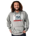 thumbnail image 5 of State of California Distressed Flag Hoodie Sweatshirt Women Men Brisco Brands S, 5 of 6