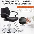 thumbnail image 6 of Dkeli Hydraulic Barber Chair Adjustable Salon Chair for Hair Stylist 360° Rolling Swivel with Footrest, Black, 6 of 8