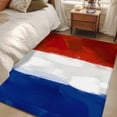 thumbnail image 4 of Red Blue White Striped Area Rugs 3'x5', Small Throw Rugs for Living Room Bedroom, Modern Abstract Art Stripes Farmhouse Indoor Outdoor Rug Non-Slip Low Pile Carpet Runner Reversible Floor Mats, 4 of 8