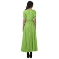 thumbnail image 3 of Moomaya Solid Tiered Embroidered Plus Size Maxi Dresses Women Casual Maxi Gown, 3 of 6