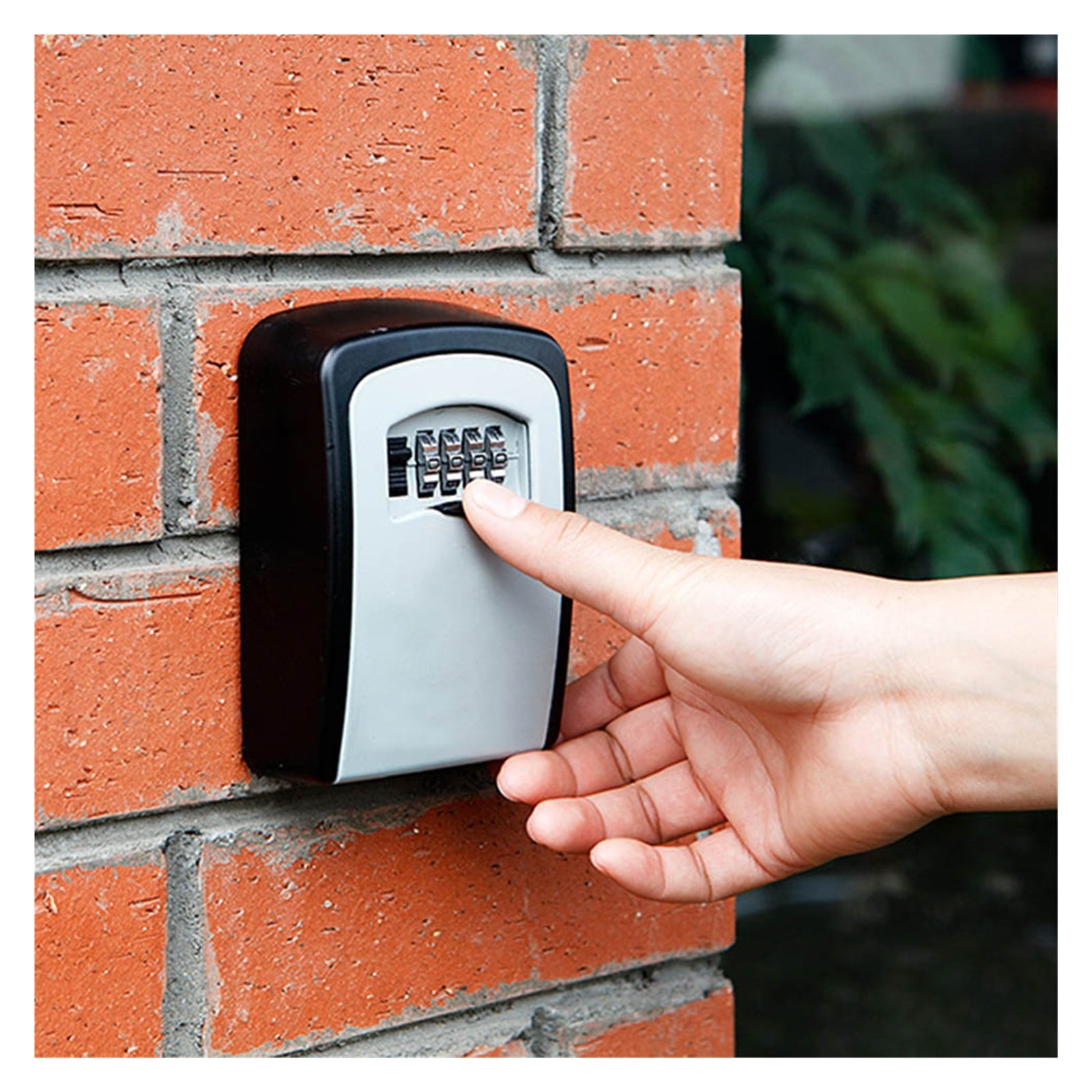Mini Solid Color Key Box , Password Lock Door Cat Eye Metal Outdoor Wall-mounted Anti-theft Lock Box for Home Indoor Security ,Security and Anti-Theft