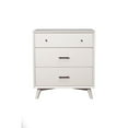 thumbnail image 2 of Allora Mid Century Modern Wood 3 Drawer Small Chest in White, 2 of 3