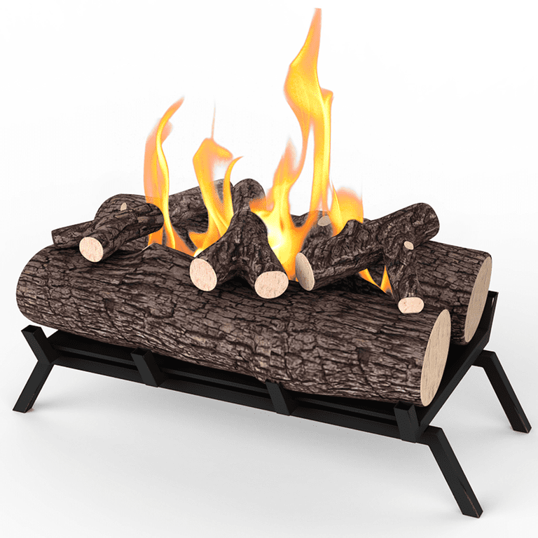 Regal Flame 18-inch Ethanol Fireplace Grate Log Set with Burner Insert for  Easy Conversion from Gas Logs, Gel, Wood Log, Electric Log, Electric  Fireplace Insert or Wood Burning Fireplace Insert (Oak) -