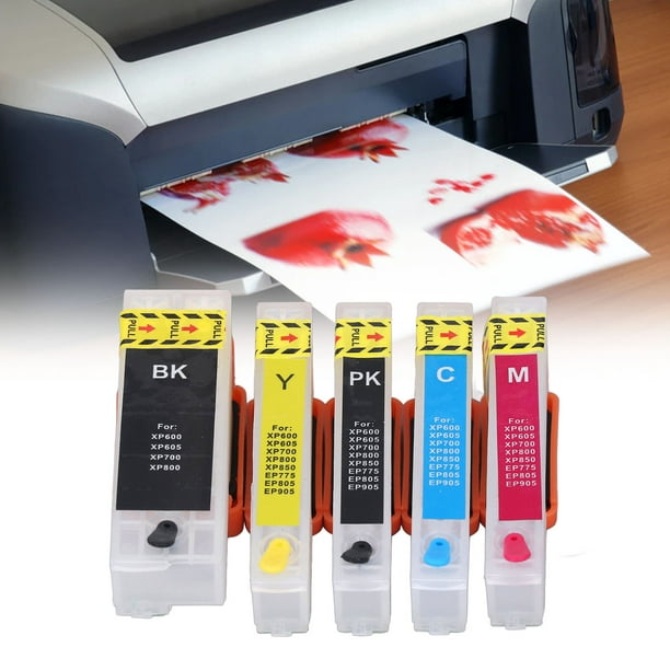 Cartouches d'encre permanentes pour imprimante HP, rechargeable