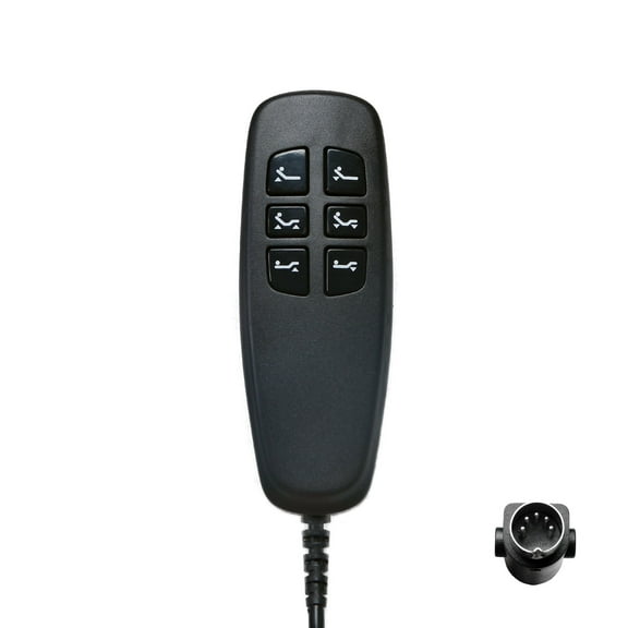 LINENSPA Wired Adjustable Bed Richmat HJH56 Remote Control 5 Pin Male Replacement