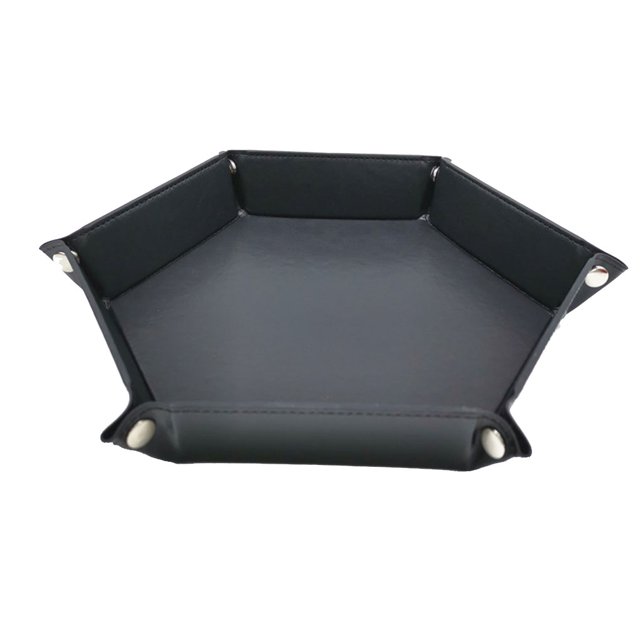 Bandeja cuadrada / hexagonal Bar Discoteca Tablero de juegos Plegable PU Placa de cuero Caja de almacenamiento de escritorio Advancent FN0094-04