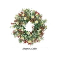 CaiYueKe Artificial Flower Wreath for Front Door Decor, Spring Summer ...