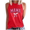 thumbnail image 2 of UPPADA Débardeurs Grande Taille pour Femmes, T-Shirts Graphiques Sans Manches Décontractés, T-Shirts Surdimensionnés, T-Shirts Graphiques Sans Manches, Rouge, S, 2 of 4