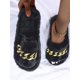 thumbnail image 3 of Women Chain Decor Single Fluffy Band Slide Sandals, Punk Indoor Flat Slippers, 3 of 3