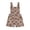 Brown, variant on Toddler Baby Girl Sunflower Print Overalls Shorts with Pocket Suspender Trousers Cute Summer Clothing Outfit (Light Pink, 12-18 Months)