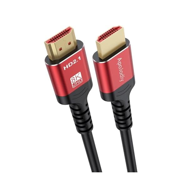 8K HDMI ARC/eARC Cable for Soundbar 6.6FT, eARC HDMI Cable 2.1 Dolby Atmos 48Gbps High Speed HDMI Cord (8K@60Hz 4K@120Hz 2K 3D HDR HDCP 2.2&2.3) for Vizio Samsung Bose Sound bar UHD TV