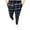 Dark Blue, variant on Men's Classic-FIT Fashion Casual Plaid Printing Button Zipper Trousers Full Length Pants Pantalones Para Hombre Dark Blue L