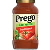Prego Plant Protein Traditional Spaghetti Sauce, Plant Based Protein Sauce, 24 oz Jar