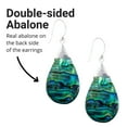 thumbnail image 6 of Abalone Shell Dangle Earrings for Women Sterling Silver 925 - Unique Vintage Beach Boho Earrings - Costume Jewelry Anniversary Birthday Christmas Gifts for Womens, 6 of 7
