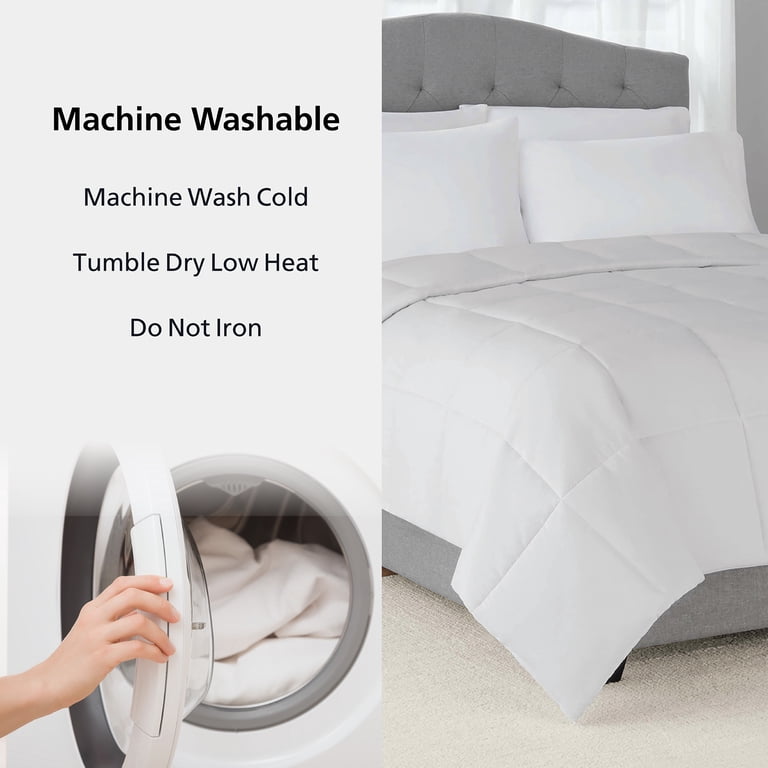 Mainstays Full/Queen Down-Alternative Comforter White photo 5