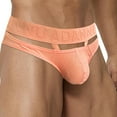 thumbnail image 2 of Hfolob Mens Underwear Comfy Hollowed Out Rings Sports Low Waist Raised Threaded Cotton Breathable Underpants, 2 of 7
