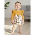 thumbnail image 4 of BemeyourBBs Baby Girl Bee Print Long Sleeve Dress for Infant Cute Toddler Outfit, 4 of 9