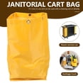 thumbnail image 6 of ifundom Yellow Replacement Cleaning Cart Bag for Janitorial Trolley - , Easy to Use, Fits Standard Janitorial Carts, 1 Piece, 6 of 8