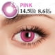 thumbnail image 2 of 1 par de lentes de contacto de colores Bio-essence Colorcon con grado de miopía, accesorios de anime, lentes rosas, lentes para cosplay, Halloween, 2 of 4