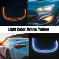 thumbnail image 2 of 2pcs 45cm 17.7inch Car LED Headlight Strip for Daytime Running Lights Sequential Switchback LED Strip Yellow and Red, 2 of 6