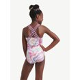thumbnail image 2 of Justice Girls Strappy Back Leotard with Scrunchie, Extra Small Extra Large, 2 of 4