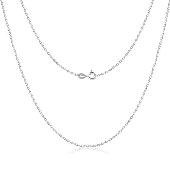 EXUBERTREE sterling silver chain for women1.4mm Silver chain Strong and durable sterling silver necklace 18/20/22 Inch
