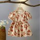 thumbnail image 4 of Vestidos de cuello redondo con estampado completo de dibujos animados, ropa de Disney, vestido informal, ropa de exterior Linda para 1-4 años, falda de manga corta, verano, nuevo, 4 of 7