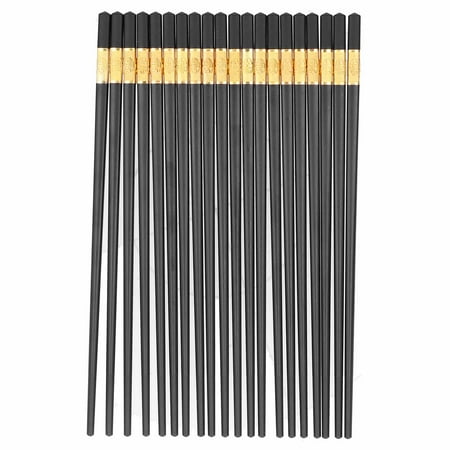 

10 Pairs Chinese Style Chopsticks Set Safe Durable Tableware Gift for Family Hotel