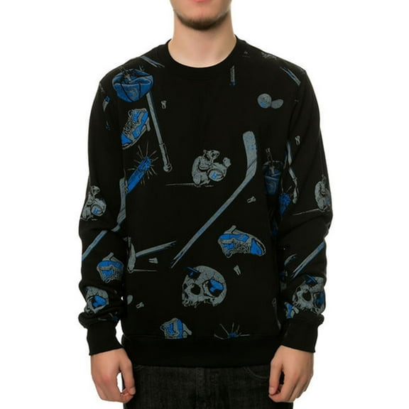 ROOK Mens The Sticks And Stones Sweatshirt, Black, X-Large