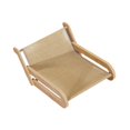 thumbnail image 4 of Tumbona para gatos, sillón de sisal para gatos, marco de madera, acogedor sillón de playa, rascador para gatos para mascotas pequeñas y medianas, Sin pelota, 4 of 9