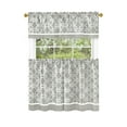 thumbnail image 2 of Achim Arlington Curtain Tier and Valance Set - 58x36/58x13 - Grey, 2 of 5