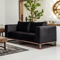 thumbnail image 3 of Sofá Verona 2 Plazas ilios innova Sillón Terciopelo Moderno Minimalista Negro, 3 of 9