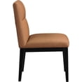 thumbnail image 5 of Meridian Furniture Adrian Cognac Vegan Leather Dining Side Chair (Set of 2), 5 of 11