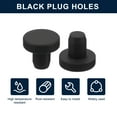 thumbnail image 2 of Uxcell 16Pcs Tapón de goma negro, agujeros de 7mm para agujeros de 6.5-6.8mm/0.26-0.27", 2 of 6