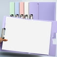 thumbnail image 5 of Meggemo A3 Size Paper Folder Document Organizer Sturdy Plastic File Holder with Label Slot for Office Home Use to Store Exam Papers Important Documents, 5 of 6