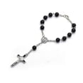thumbnail image 1 of Rosary Black Glass Beads for Cross Rosary Bracelet Wonderful Gift for Any Occasi, 1 of 5
