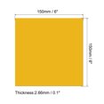 thumbnail image 2 of Uxcell PMMA Acrylic Sheets Colored Non Transparent 6 x 6 Inch Yellow for Crafts 2 Pack, 2 of 4