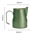 thumbnail image 2 of Chendee Coffee Milk Frothing Pitcher 450Ml Espresso Steaming Pitcher Stainless Steel,Green, 2 of 6